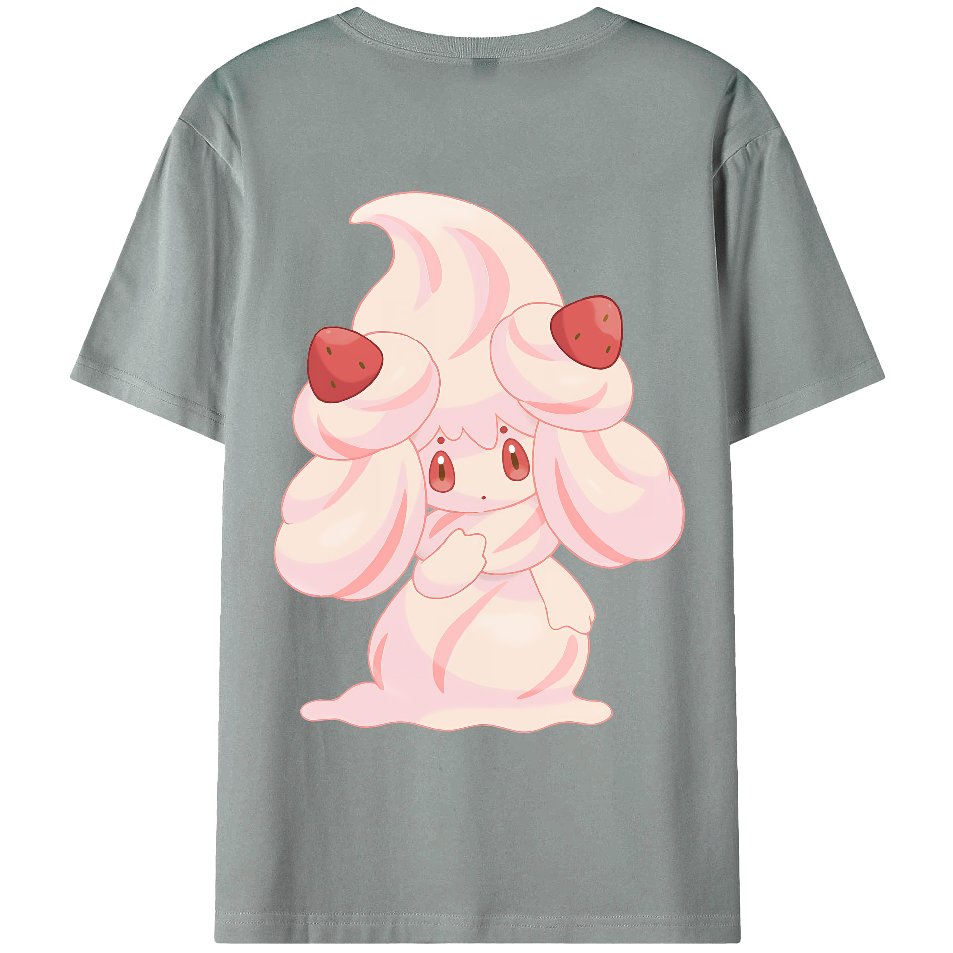 （画像用） ポケットモンスター Pokémon 綿100％ メンズ半袖Tシャツ（バックプリント） 通気性
